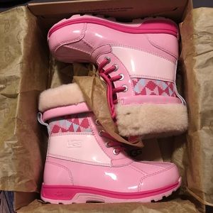 Little Girls Pink Patent Leather Uggs